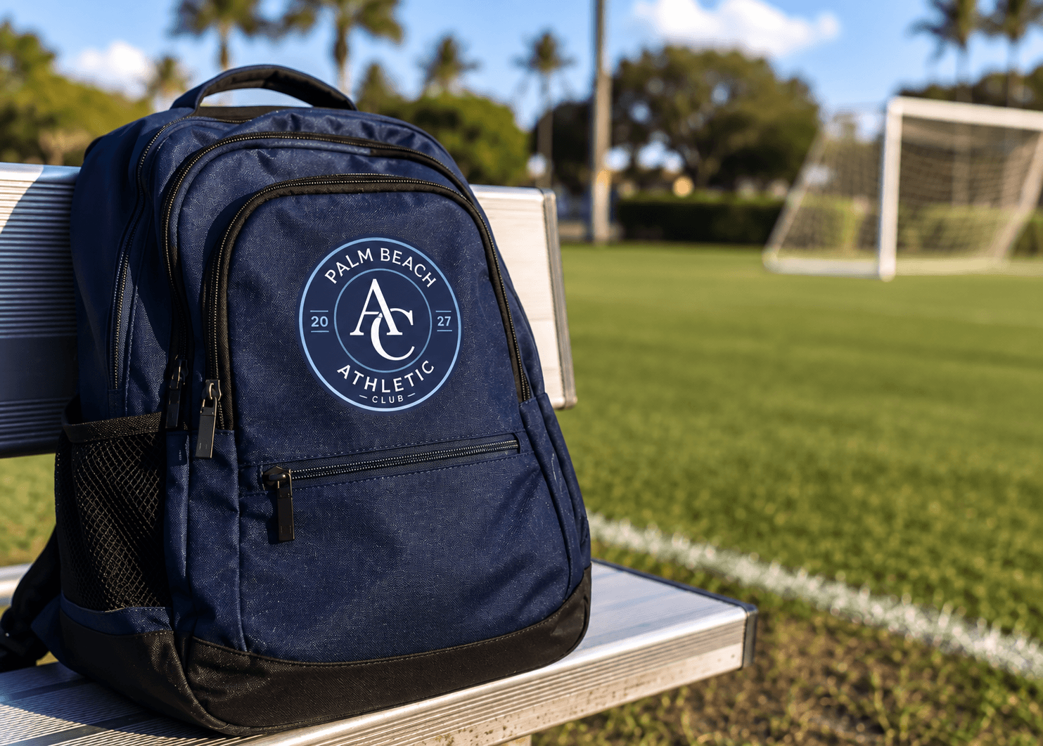 Palm Beach Athletic backpack ready courtside