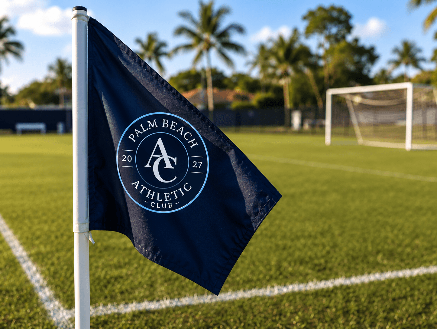 Palm Beach Athletic corner flag on the pitch