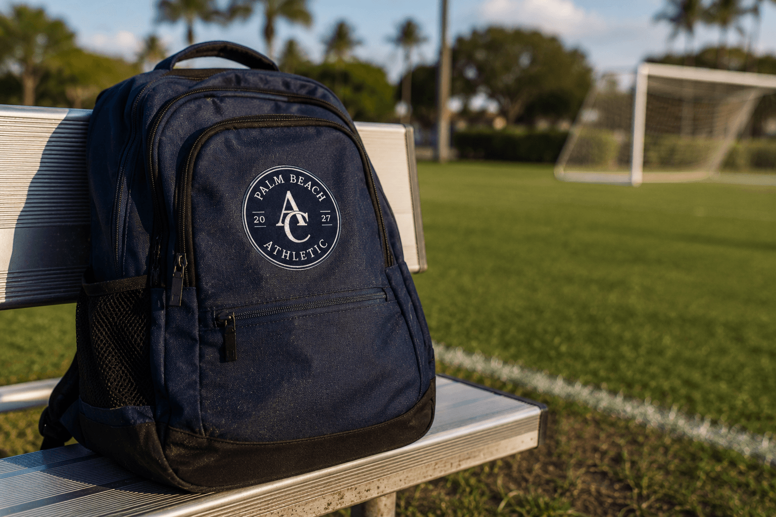 Palm Beach Athletic gear ready courtside ahead of a clinic